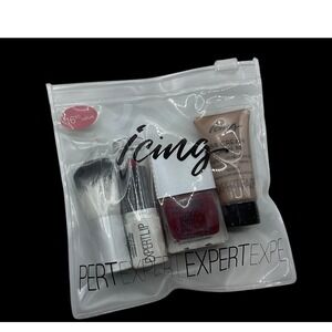 ICING Expert Lip BB Cream Nail Polish Brush Makeup Set 4 Pc Value